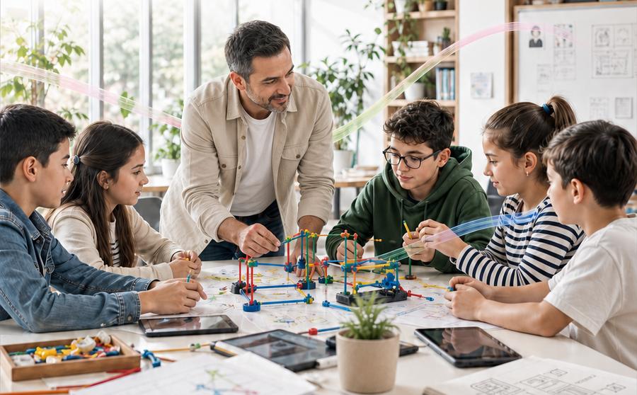 Proje temelli bir derste öğretmen ve öğrenciler